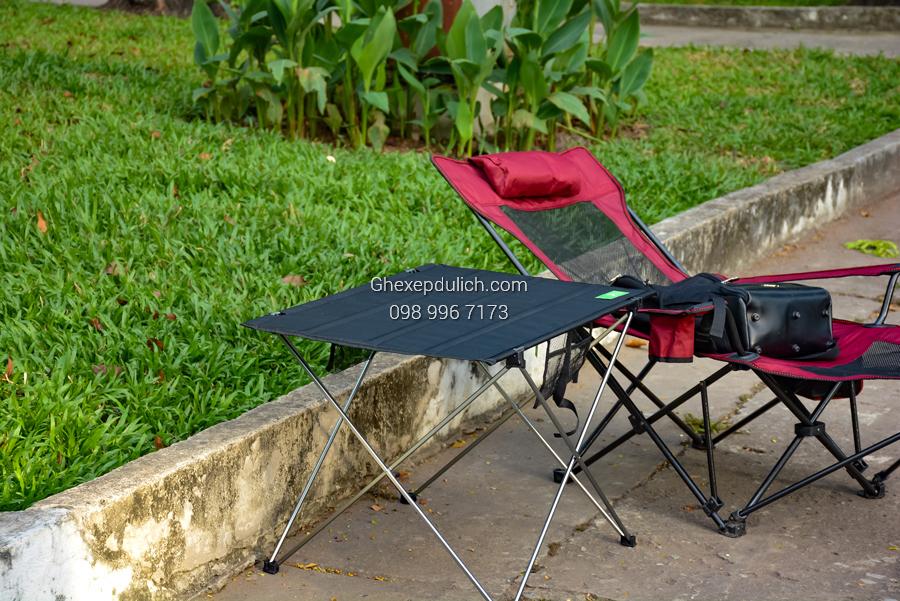 Bàn Gấp Mặt Vải Cho Cắm Trại, Dã Ngoại