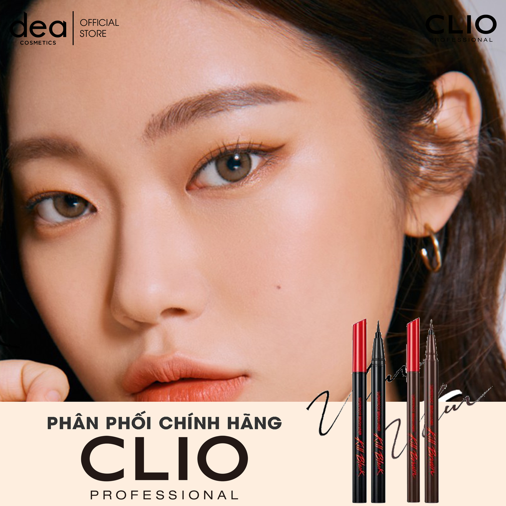 Bút Kẻ Mắt Clio Waterproof Pen Liner Kill Black