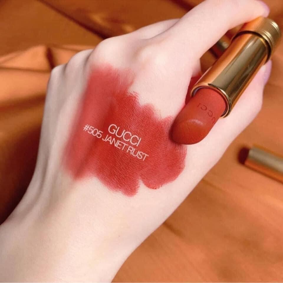 [FreeShip Max] - Son Gucc! Matte 505 Đỏ gạch - Kiss cosmetics