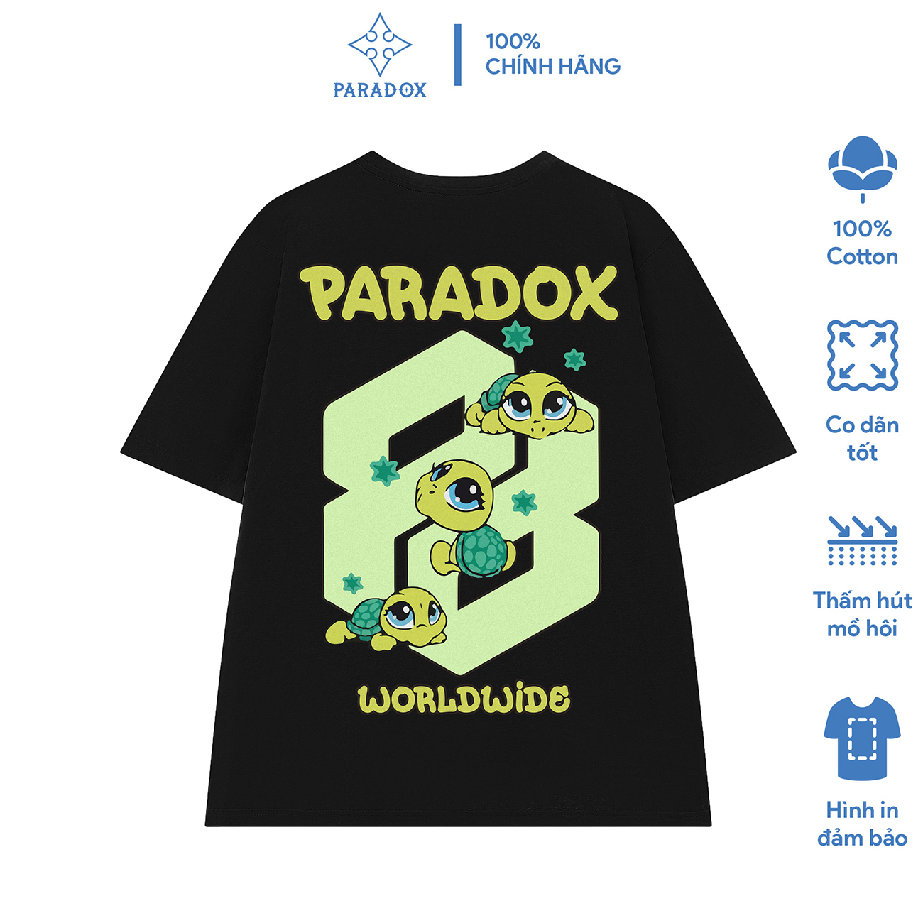 [MUA 2 GIẢM 20% CHỈ 1 NGÀY 11/11]PARADOX Áo thun TURTLE LOGO TEE