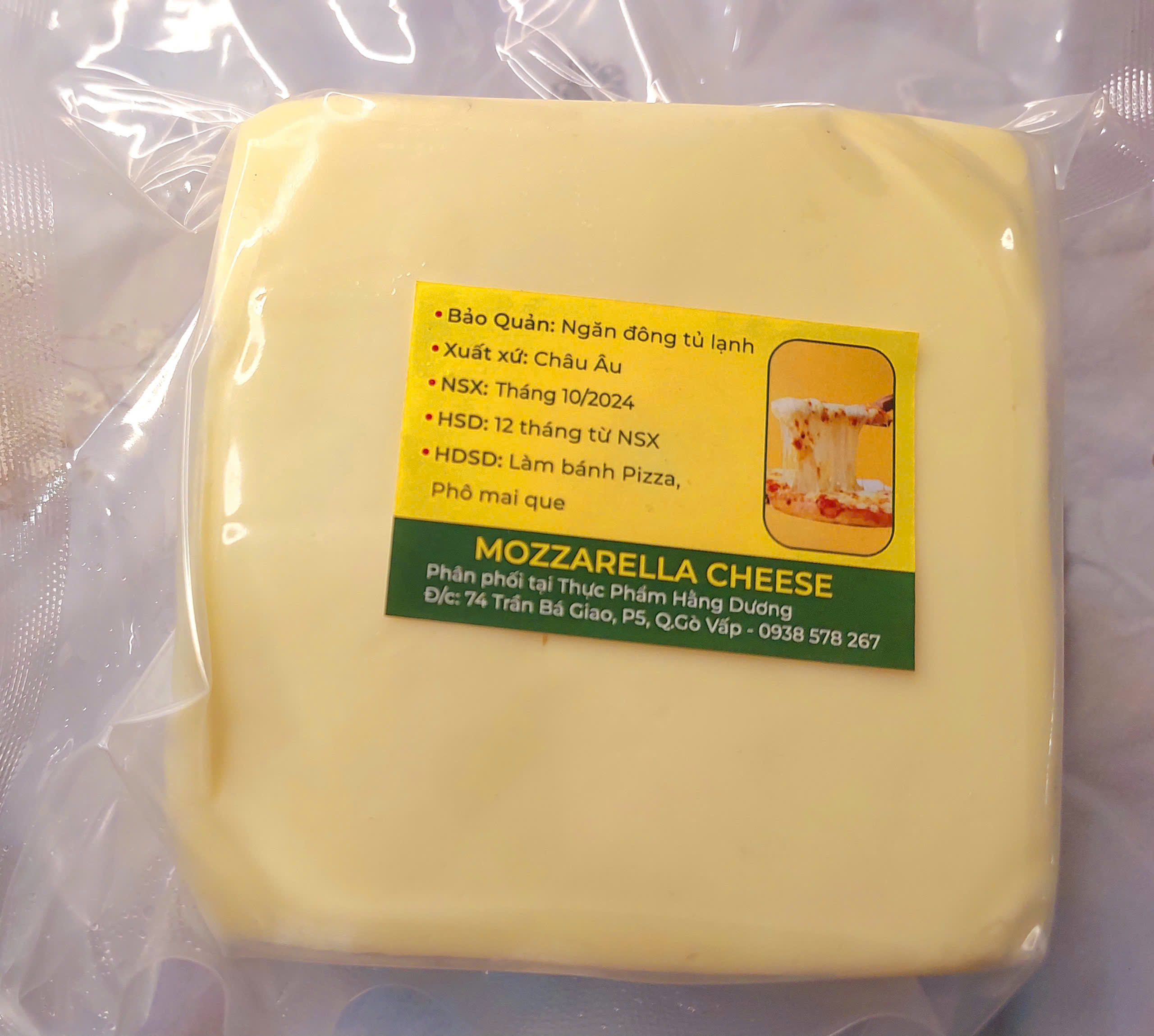 500g PHÔ MAI MOZZARRELLA ( chỉ giao tại sài gòn)_Monhi_Food