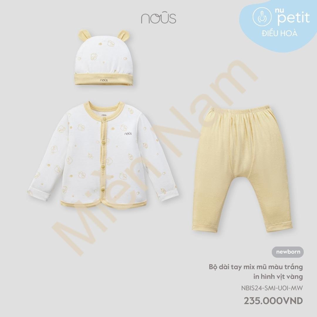 NOUS - Bộ dài tay sơ sinh Nous
