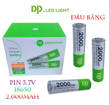 Pin Sạc DP 18650 3.7V 2000mAh ( 1 Viên )