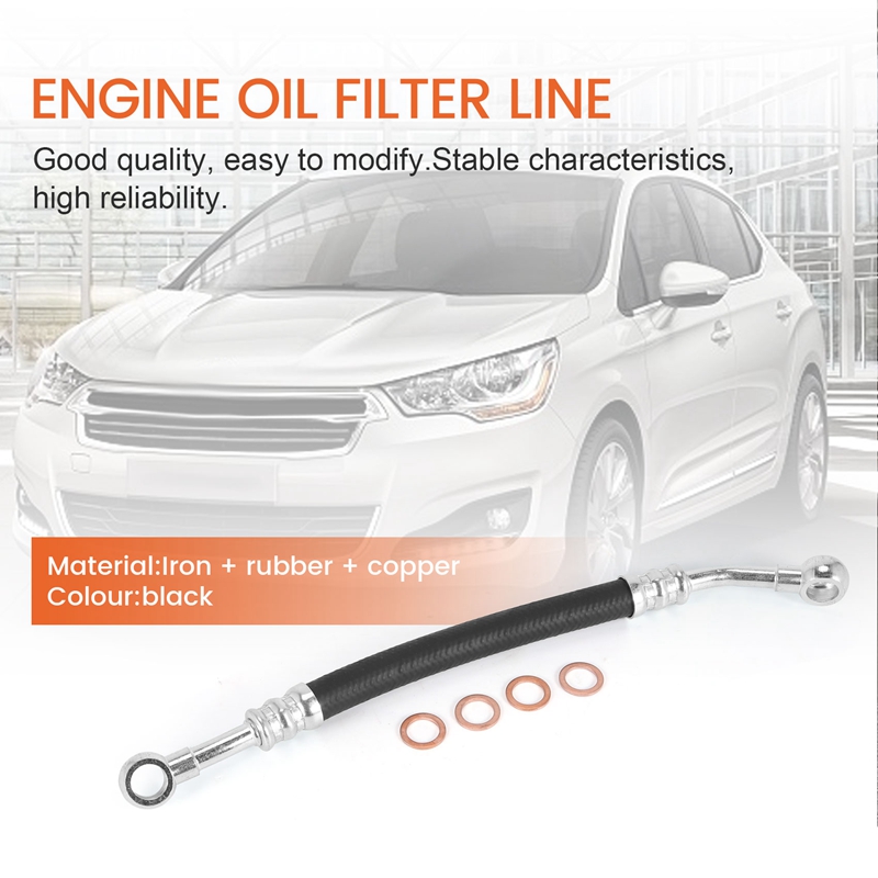Engine Vanos Oil Line with 4 Rings 11361705532 for BMW E36 E46 E39 E60 X3 X5 Z4