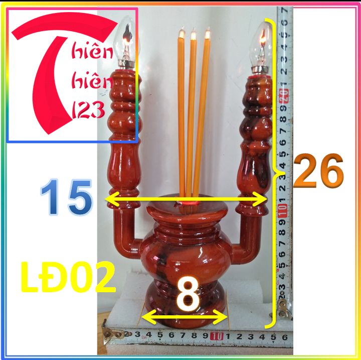 Đèn thờ gỗ tràm