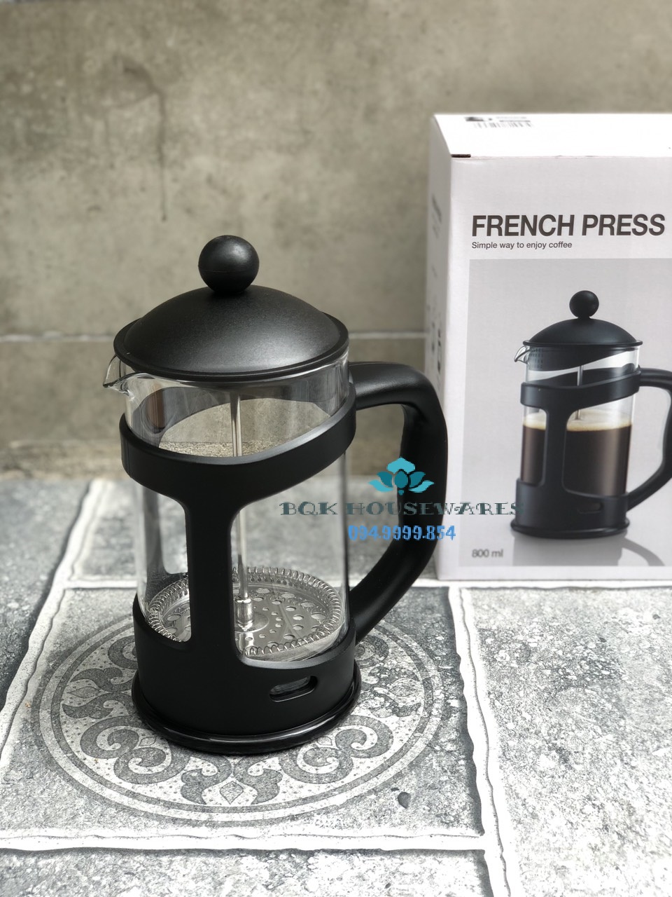 [HCM][ Lock&Lock ] Bình Pha Trà Cafe French Press Lock&Lock 800ml - LLG018 LLG019