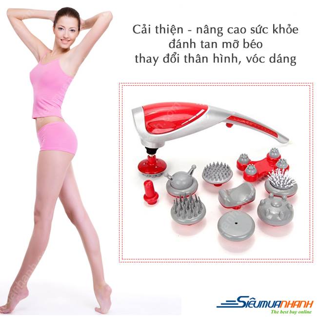 Máy matxa cầm tay 10 đầu