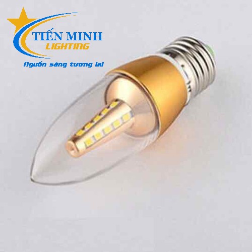 Bóng đèn nến E27/E14 siêu sáng, dùng trang trí cầu thang, vách tường, đèn chùm các loại