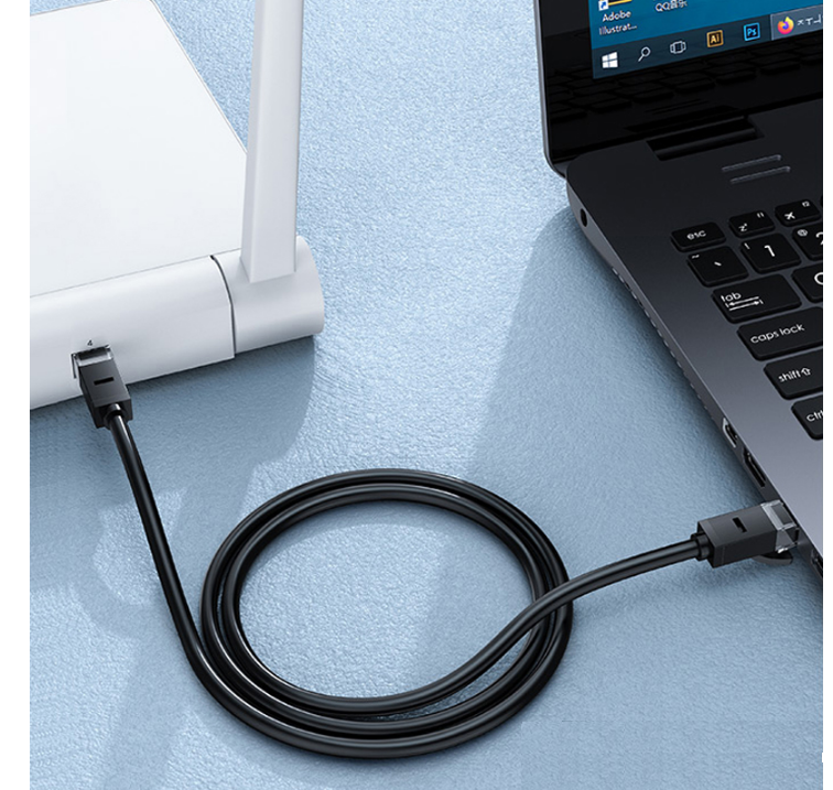 Cáp mạng đúc sẵn 2 đầu Cat6 UTP dài 0,5m Ugreen 20158 (Gigabit-Black) Chính Hãng