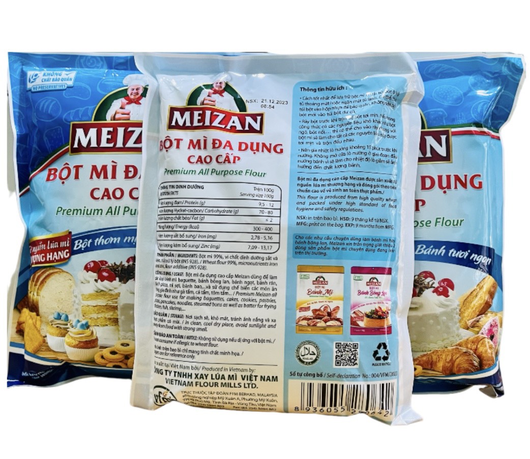 Bột mì đa dụng số 8 Táo đỏ gói (500g)