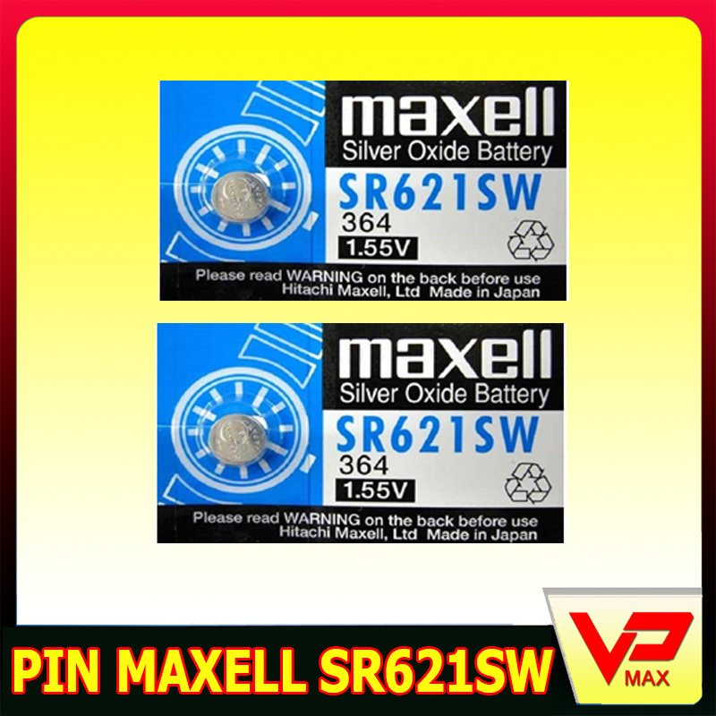 Bảng giá Combo 2 Viên Pin đồng hồ đeo tay Maxell SR621SW 364 Silver Oxide 1.55V Phong Vũ