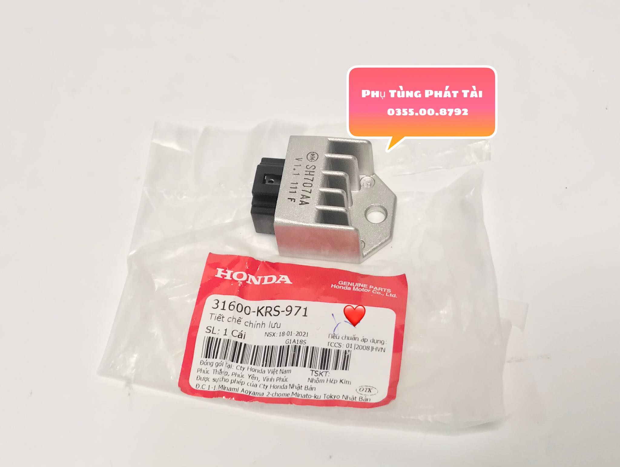 Cục sạc wave - dream chính hãng honda