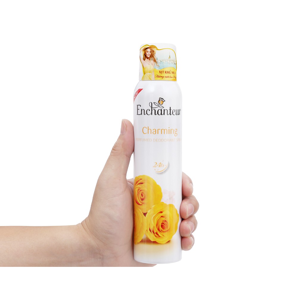 [HCM]Xịt khử mùi Enchanteur Charming chai 150ml