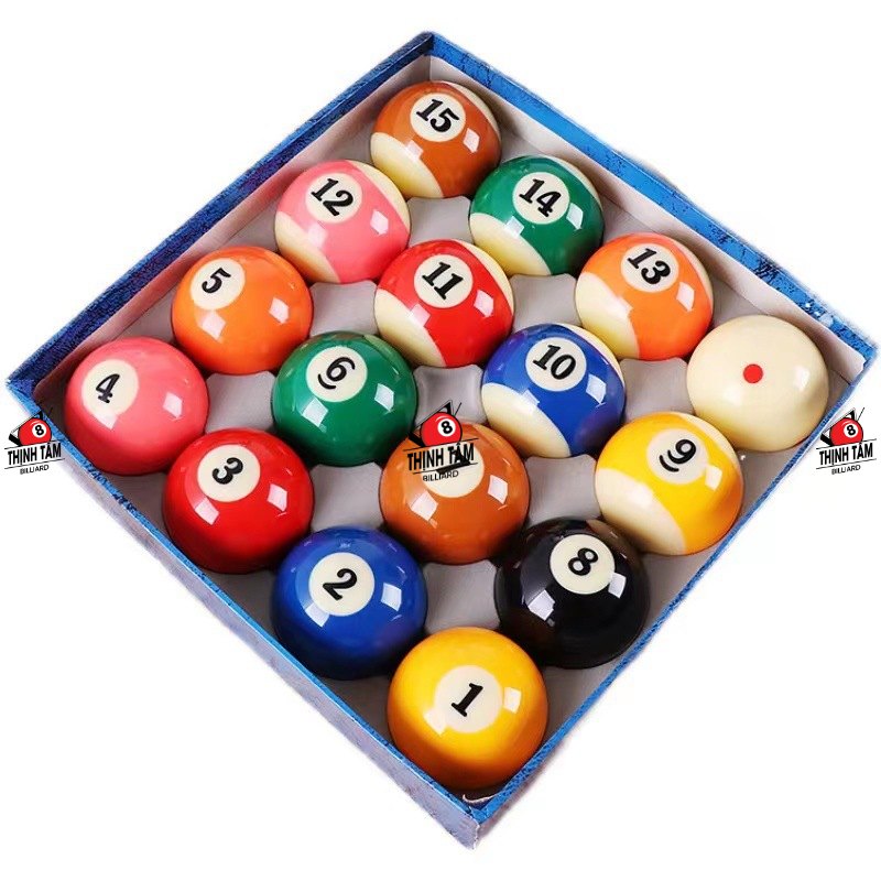 [Thịnh Tâm] Bộ 16 Bóng Bida Lỗ Bình Dân - Bộ Bóng Bi-A Pool [ Bộ Bóng Bida Lỗ Hộp Đen ]