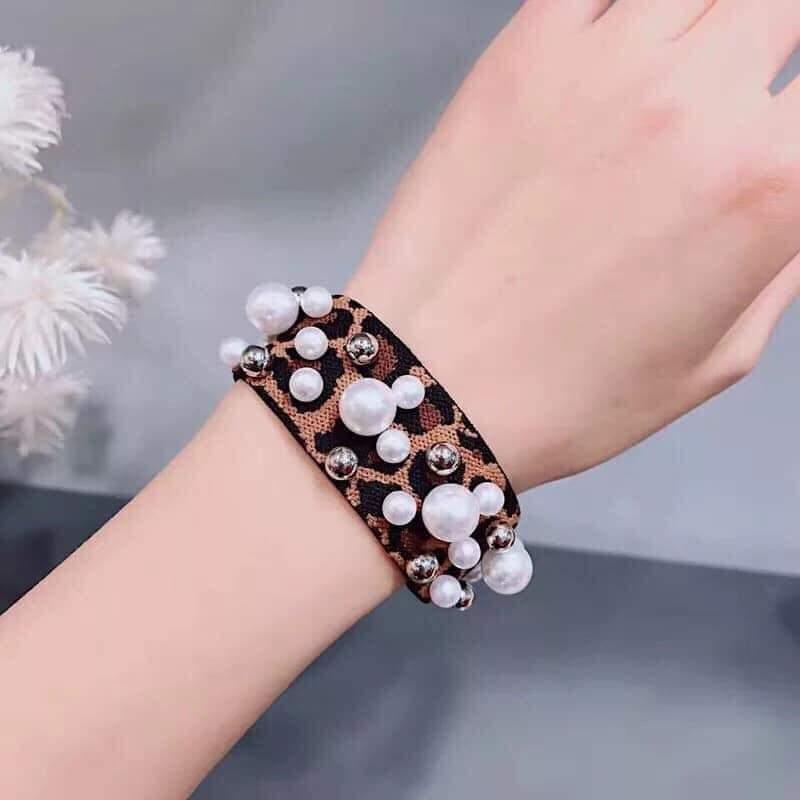 Dây Buộc Tóc 7 Màu Cá Tính Đính Hạt