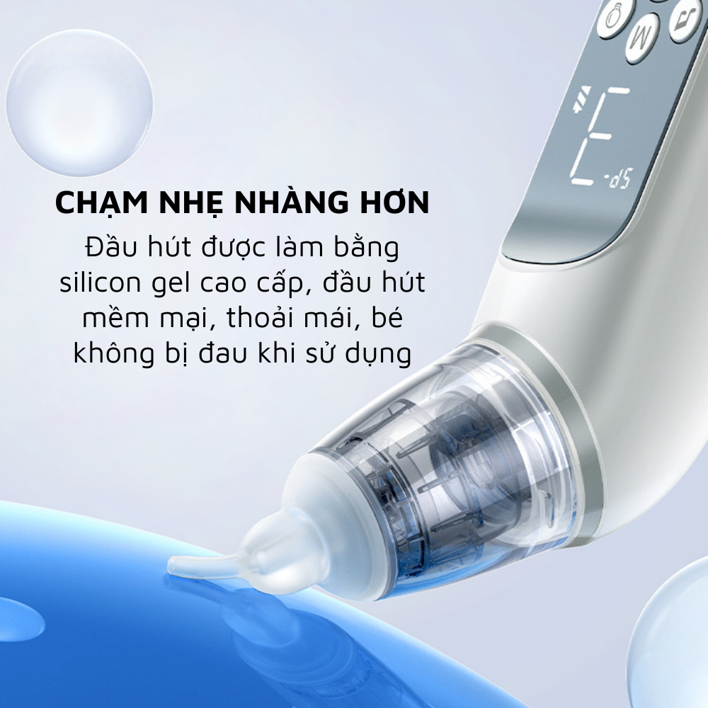 Máy Hút Mũi Điện Tử Cao Cấp Cho Bé, Hút Dịch Mũi Gỉ Mũi HM86