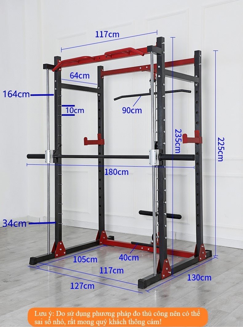 Giàn tạ đa năng FED-G04 + kèm ghế ( chưa bao gồm bánh tạ)