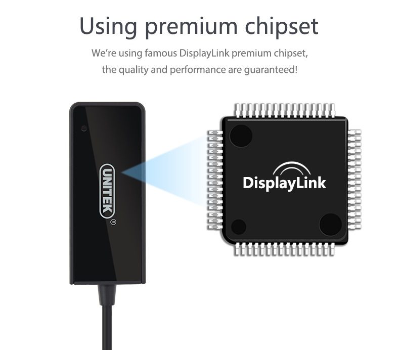 Cáp USB 3.0 To HDMI Unitek Y-3702 Full HD 1080P