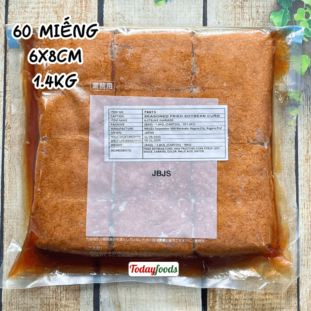 Đậu Hũ bọc cơm làm INARI SUSHI / Đậu Hũ Kho Nhật Bản (Đông lạnh) (Đậu Phụ / Đậu Hủ)
