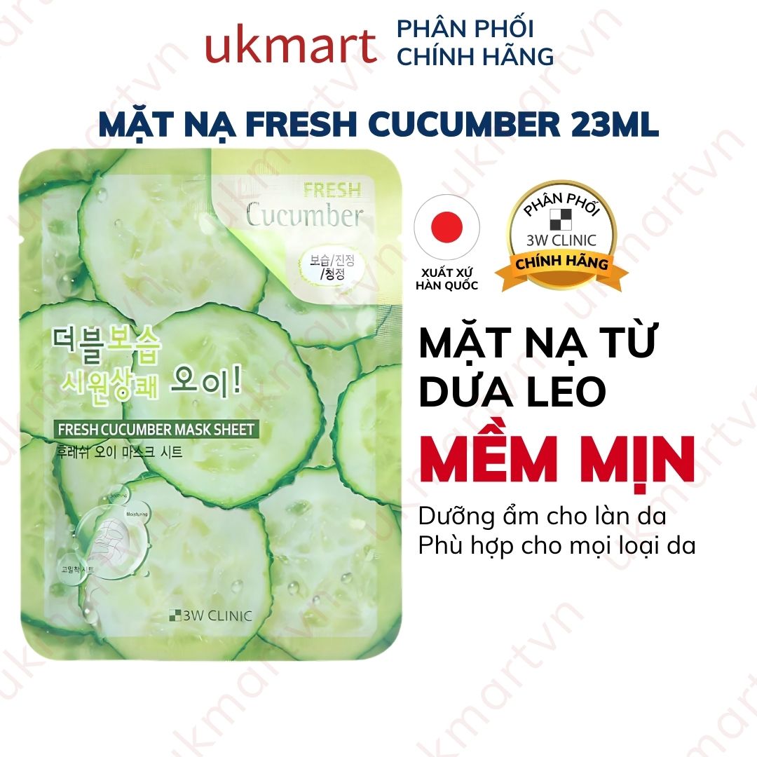 Mặt Nạ Dưỡng Da 3W CLINIC Fresh Mask 23ml