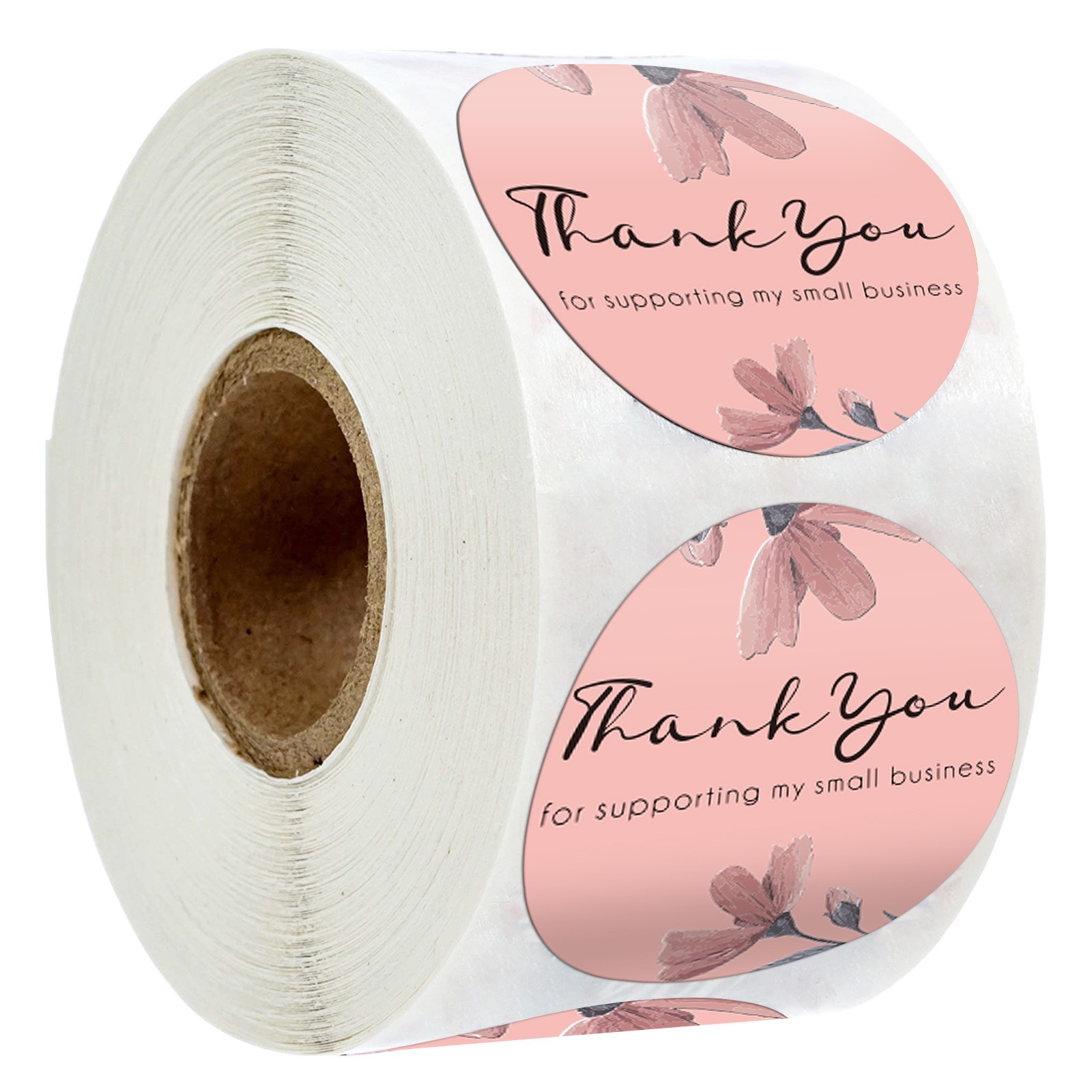 TD17_Tem dán chữ " Thank you" << Đ.KINH 2.5CM_3.8CM, 500TEM/CUON>>