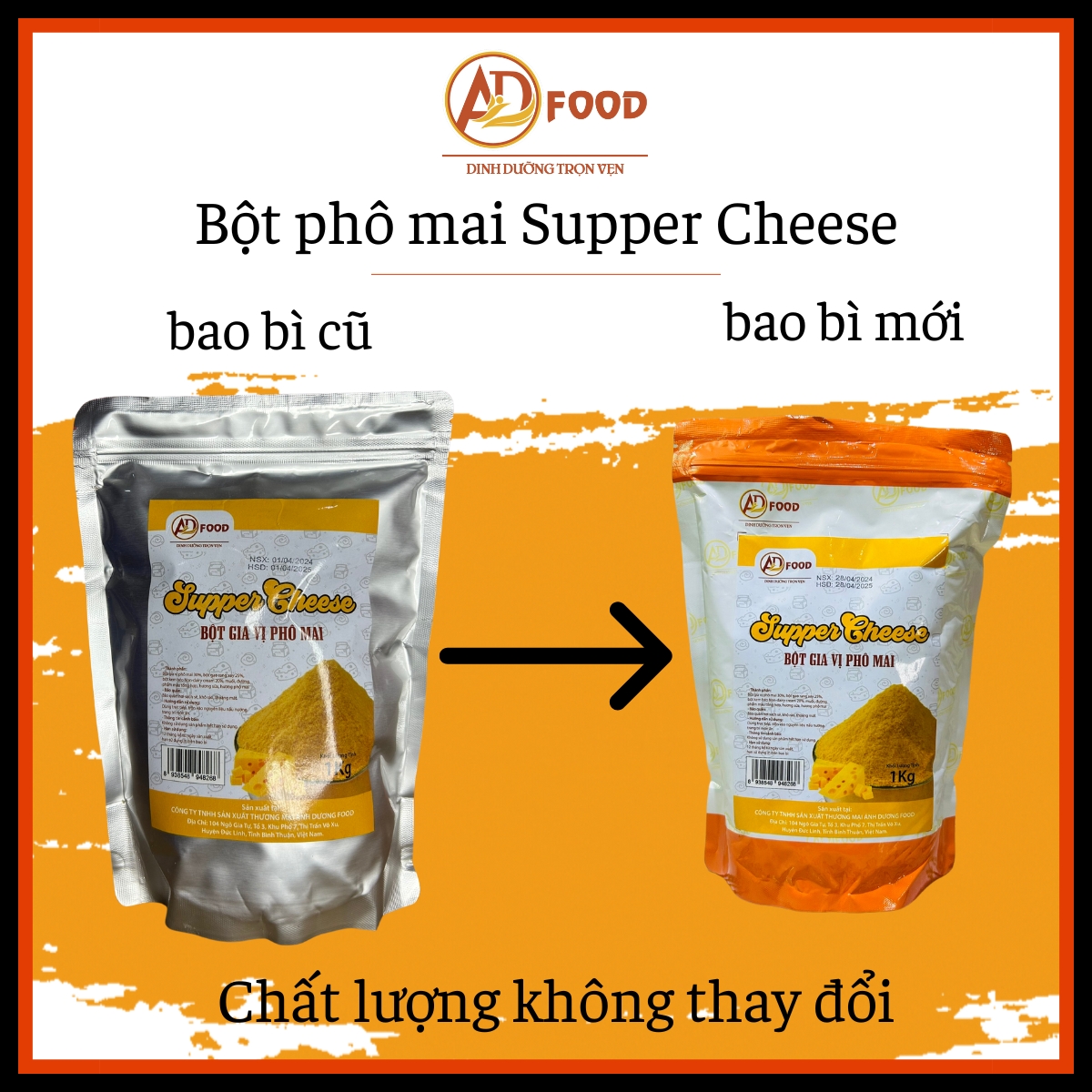 100g bột gia vị phô mai supper cheese vàng