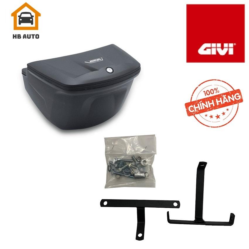 [FreeshipMAX] [HCM]Combo Thùng giữa xe côn tay mô tô xe máy Givi G12N 12 lít Fixed Center Box 2019 Tặng kèm pát gắn đặc biệt cho Winner X hoặc Exciter 150
