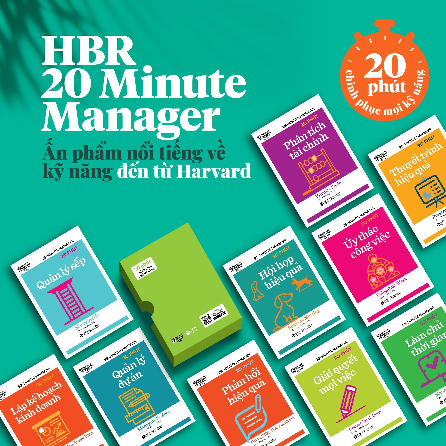 Sách - Harvard Business Review: HBR 20 phút (Combo 10 cuốn)