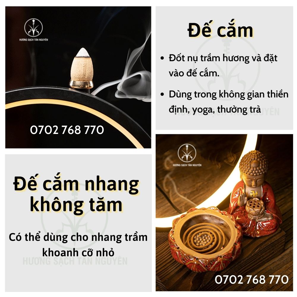 Thác khói bổn sư (kèm đèn) chất liệu cao cấp TK112
