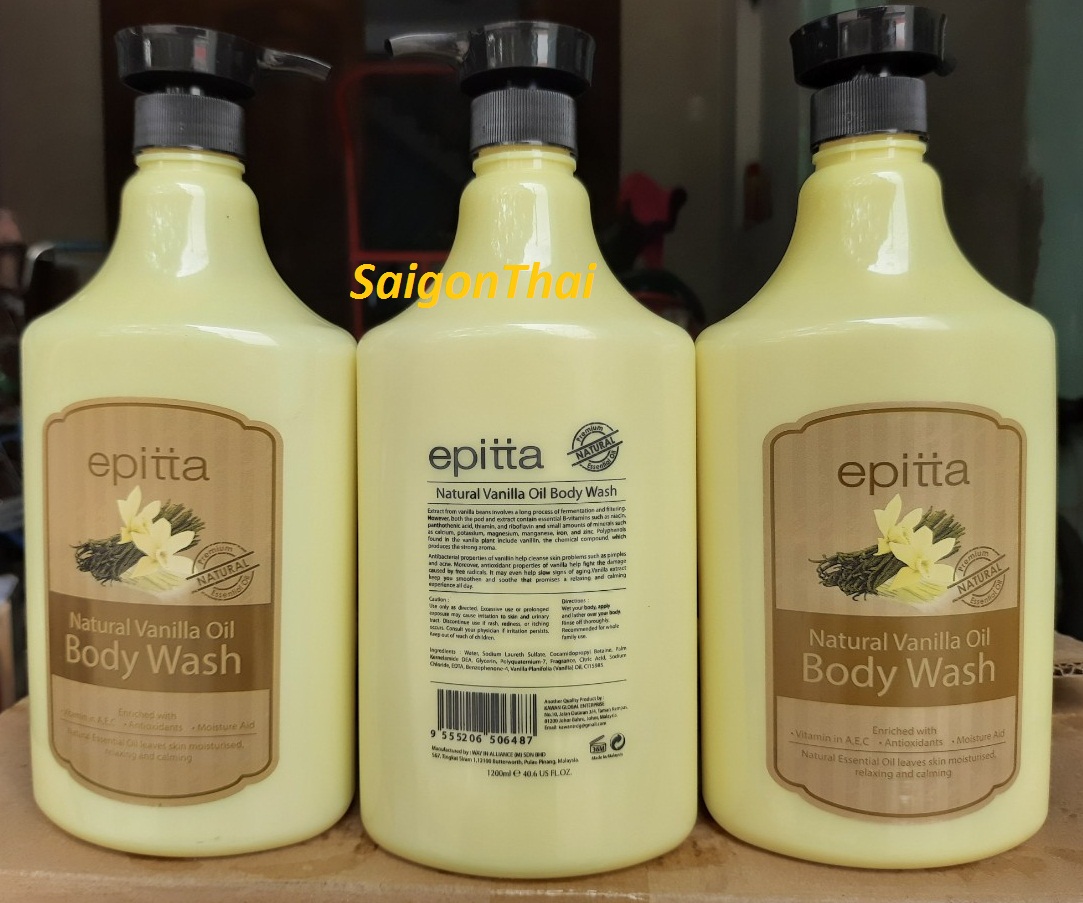 Sữa tắm dưỡng da EPITTA chai 1200ml (Malaysia)