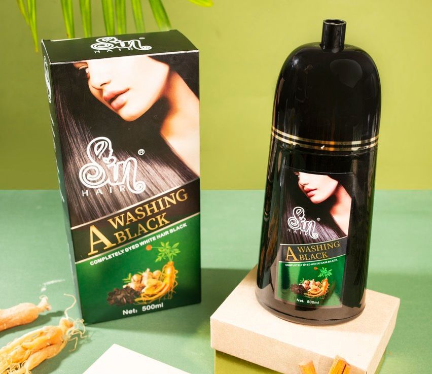 [HCM][CHÍNH HÃNG] DẦU GỘI PHỦ BẠC ĐEN TÓC SIN HAIR 500ML