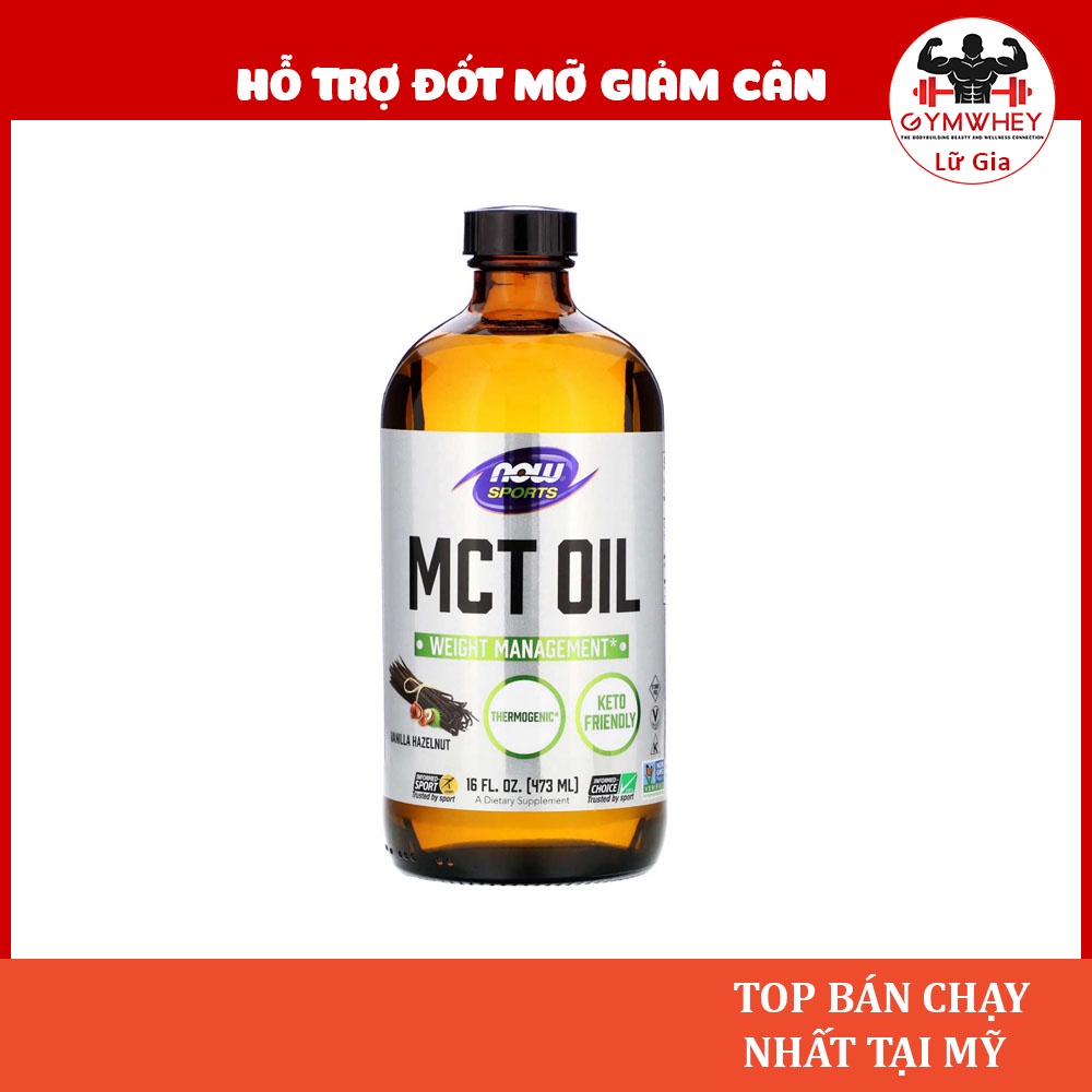 Now MCT Oil Dầu Ăn Kiêng Hỗ Trợ Giảm Cân 946ml