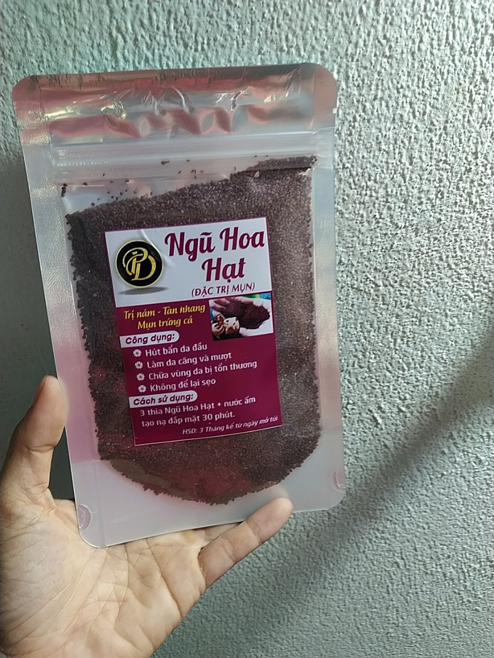 MẶT NẠ NGŨ HOA HẠT GÓI 100GR