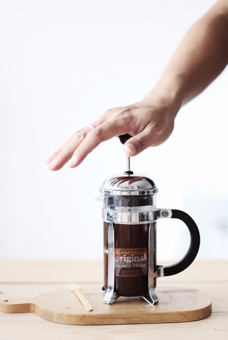 Bình Pha Cafe Kiểu Pháp 350ml (Bạc) - Bình pha cà phê  French press ép cà phê