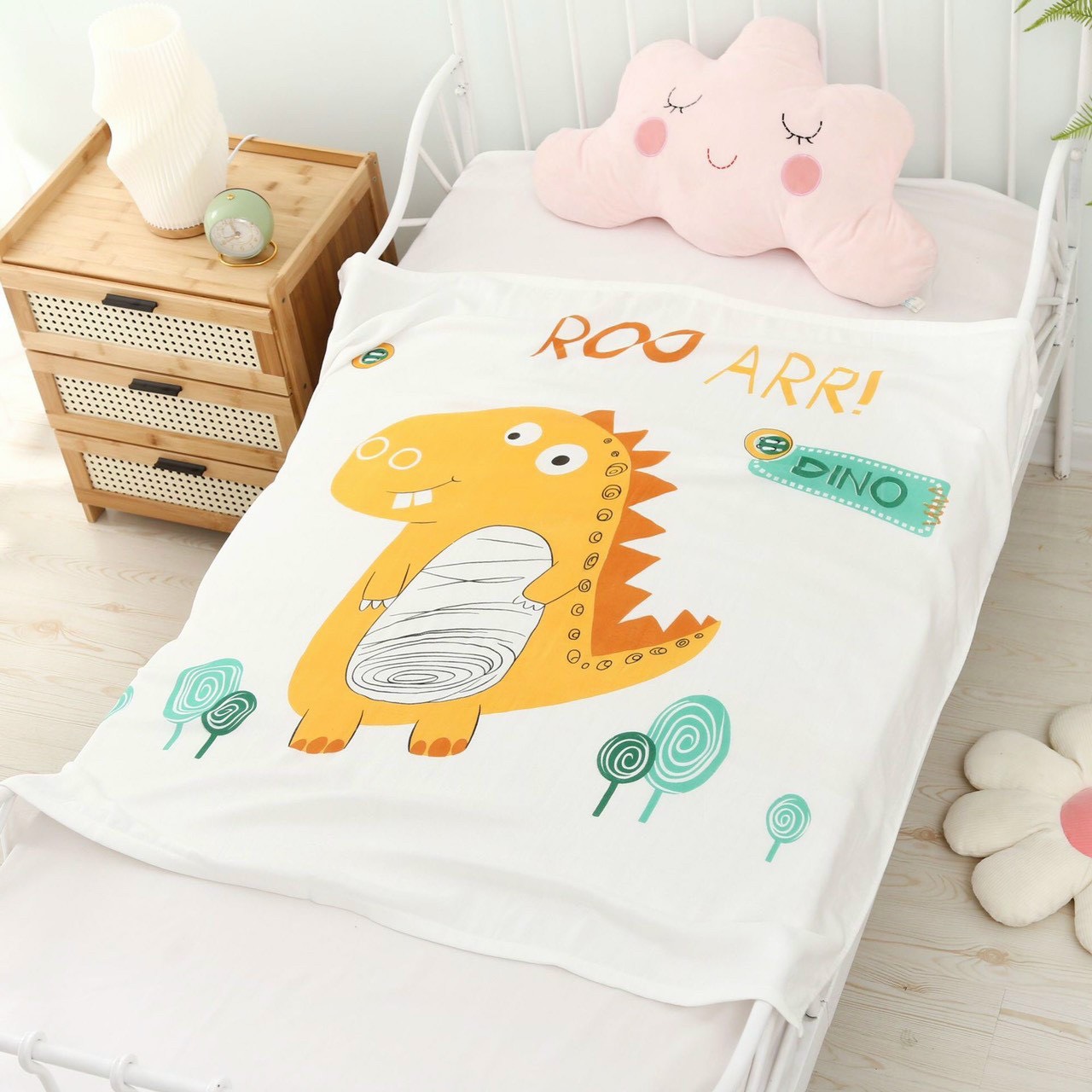 Chăn mền Lụa siêu mềm mát cho bé 110 x 120cm