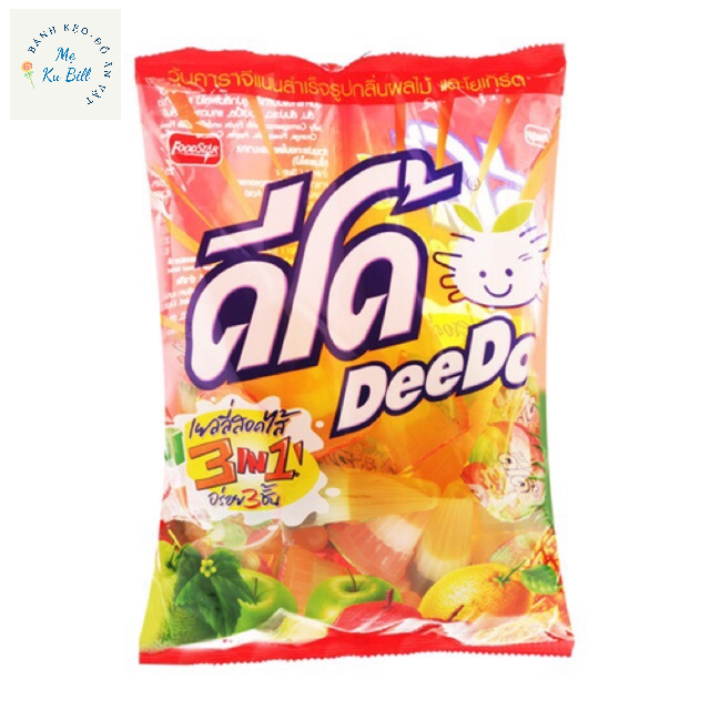 Thạch 3 lớp Thái Lan Deedo Jelly 3-in-1 720g- 30cái bánh kẹo Mẹ Bill