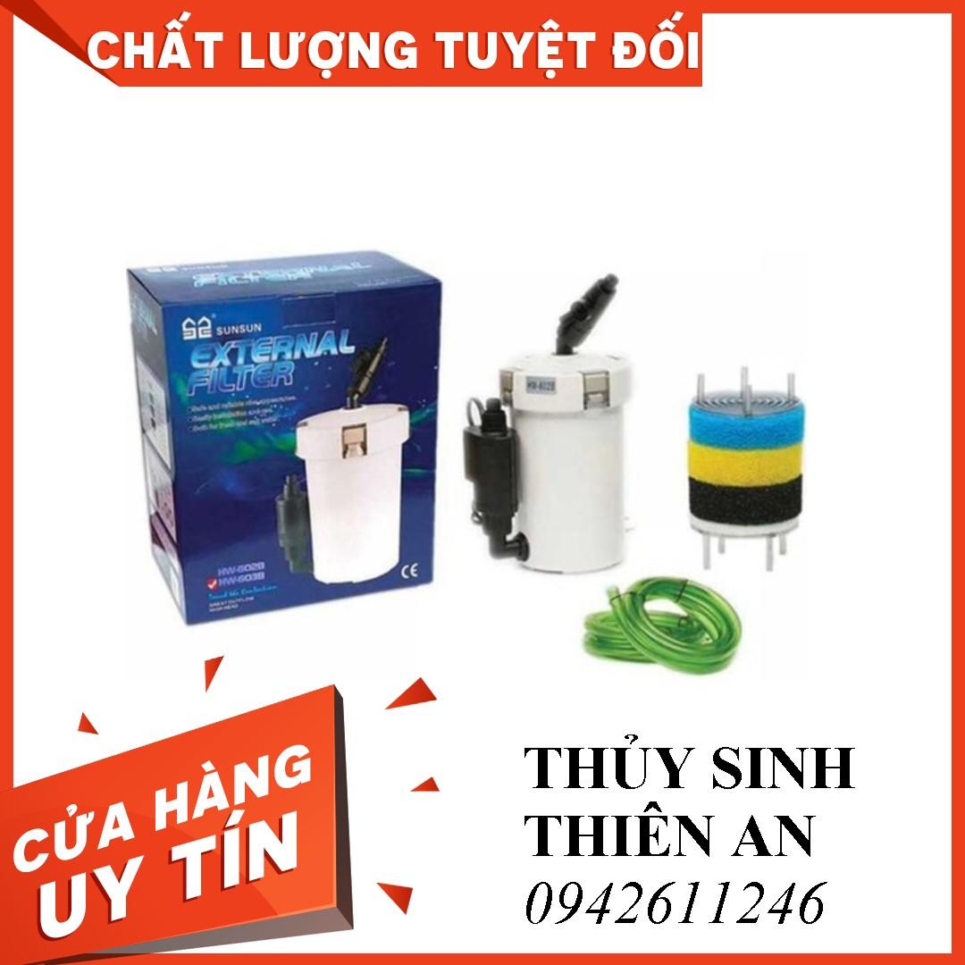 Máy lọc ngoài,lọc phụ bể cá sunsun hw 603b
