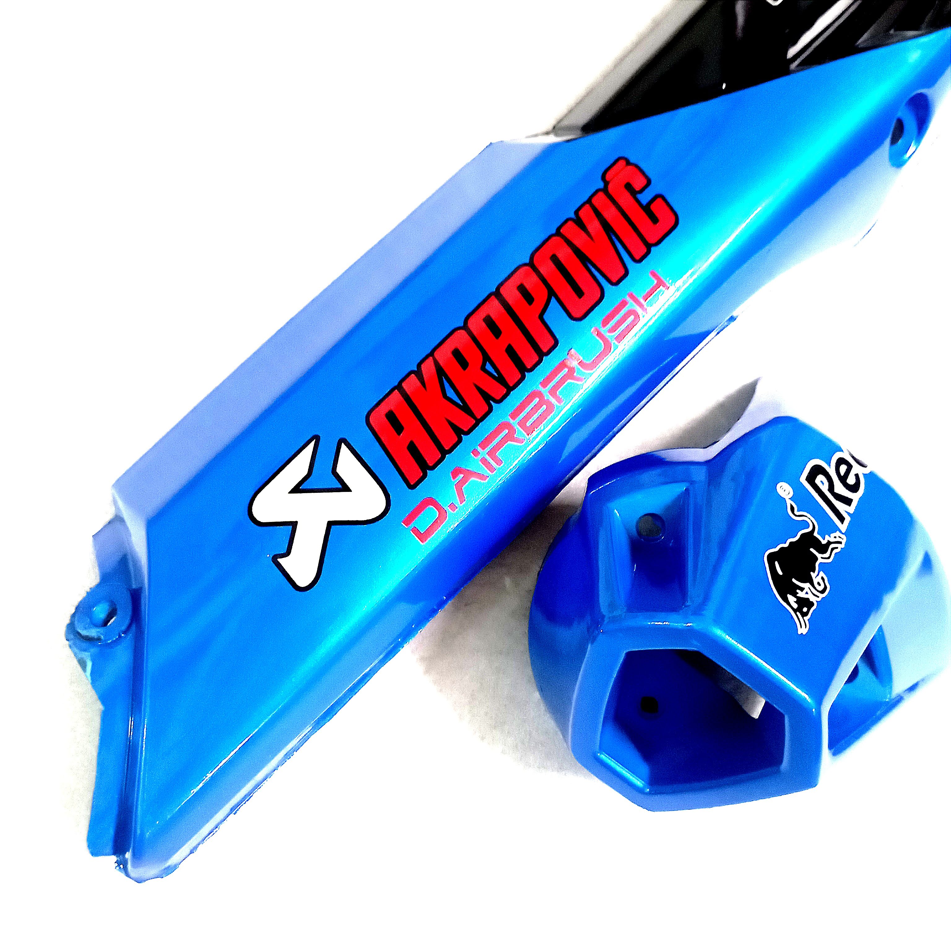 BỘ ỐP PÔ WINNER V1 XANH NGỌC ĐEN ( chụp pô + thân pô )