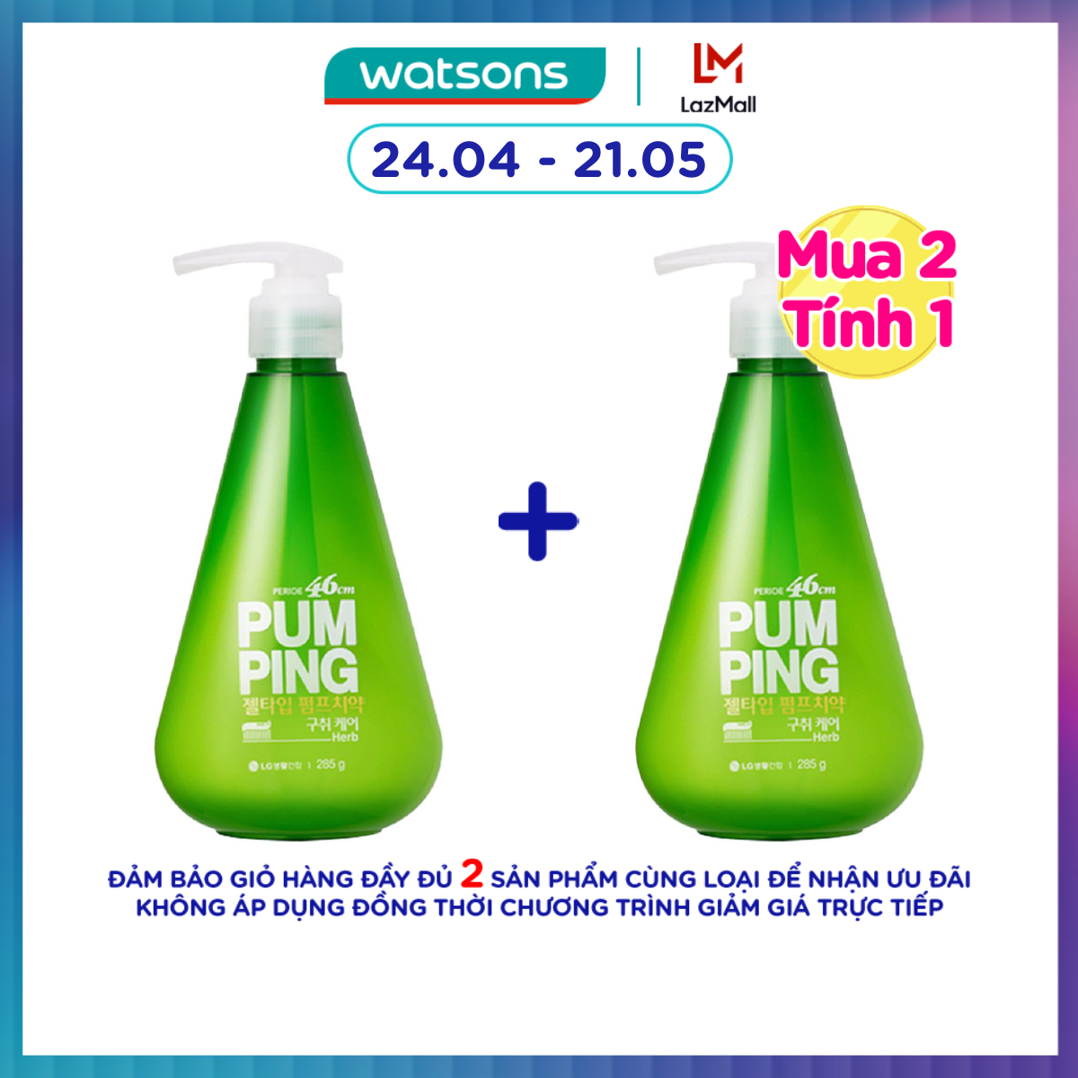 Kem Đánh Răng Perioe Pumping Herb Hương Thảo Dược 285g
