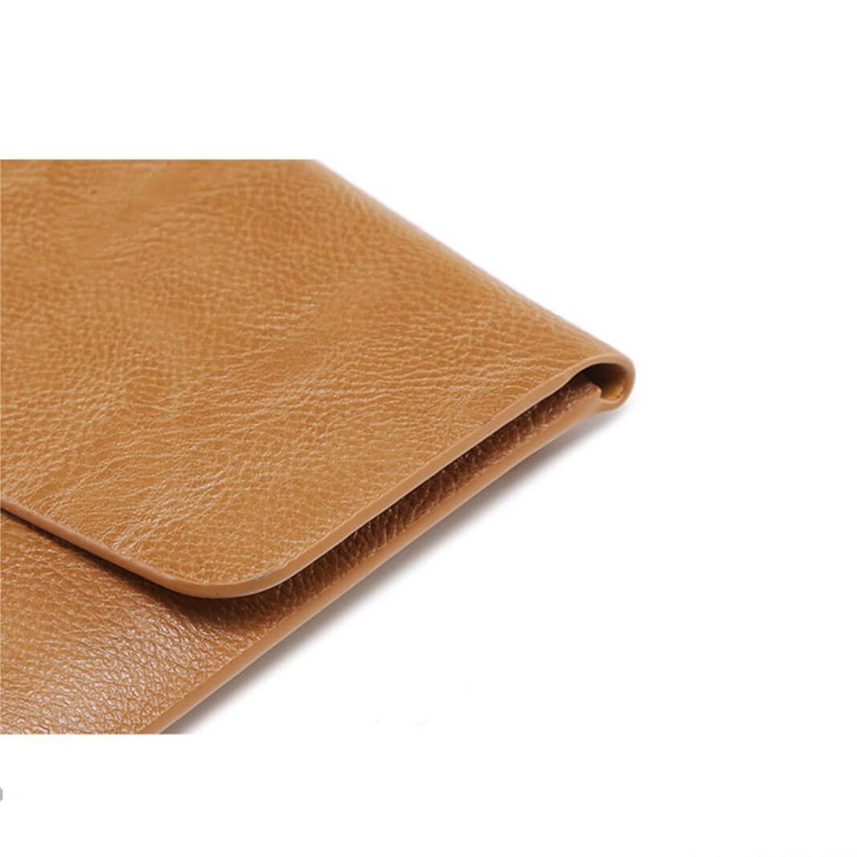 BAO DA, TÚI DA, CẶP DA CHỐNG SỐC CHO MACBOOK, LAPTOP MÀU DA BÒ