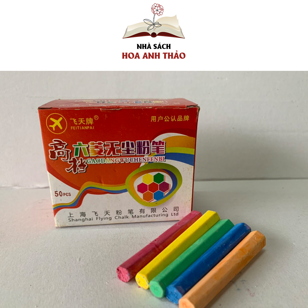 Phấn lục giác nhiều màu viết nét thanh nét đậm