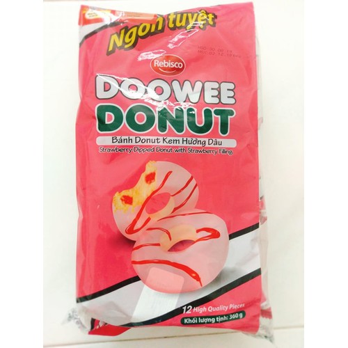 BÁNH DONUT DOOWEE GÓI 12 CÁI