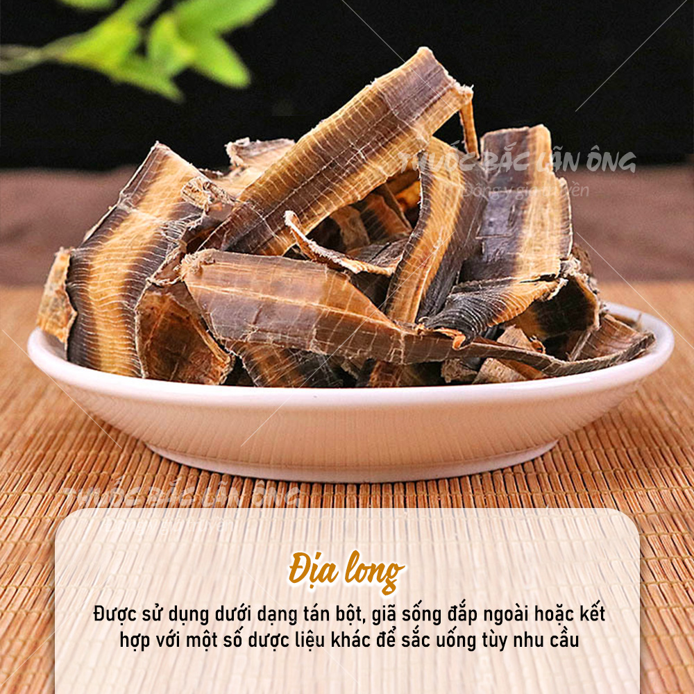 Địa long khô sạch 100g (Hàng to, sạch, đẹp) - Thuốc Bắc Lãn Ông