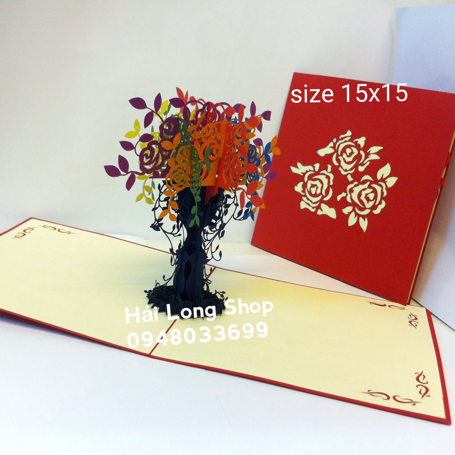 Cây Hoa - Flower - Thiệp 3D