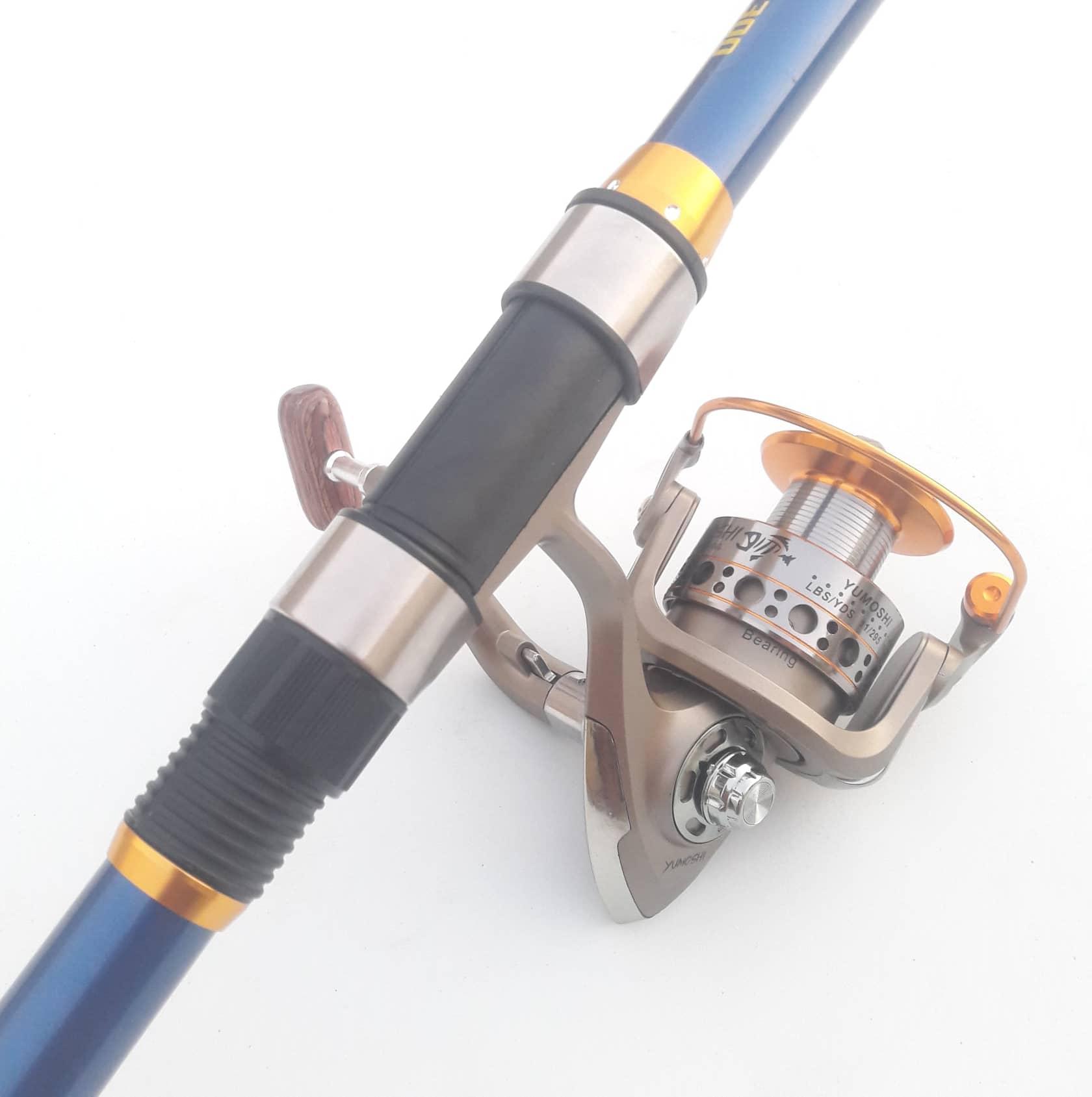 bộ cần shimano 3 mét máy yomoshi LC 6000.