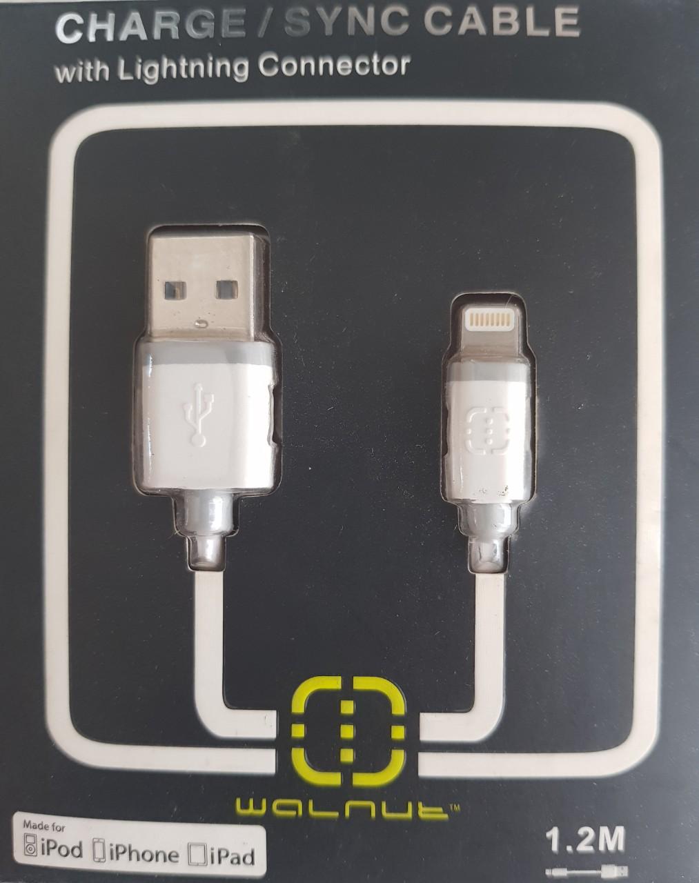 [HCM]Dây cáp Điện thoại Walnut Lightning 12M (MFI)