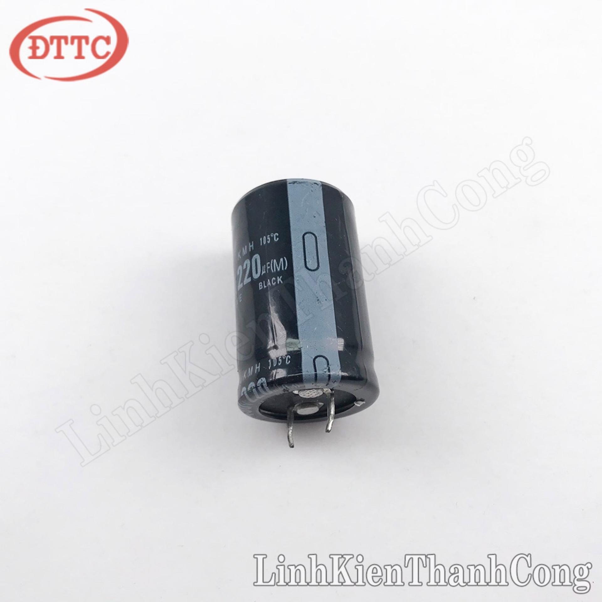 Tụ 220uF 450V chân cứng tháo máy (25x40mm)