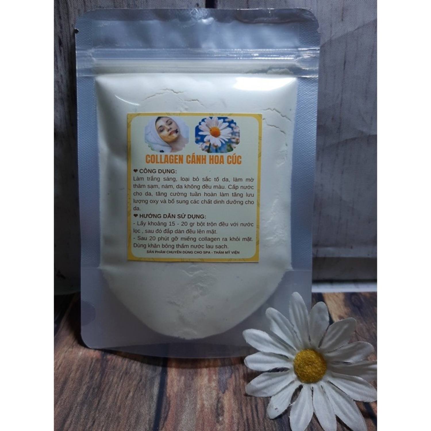1kg Bột đắp mặt Dẻo cánh Hoa cúc Handmade