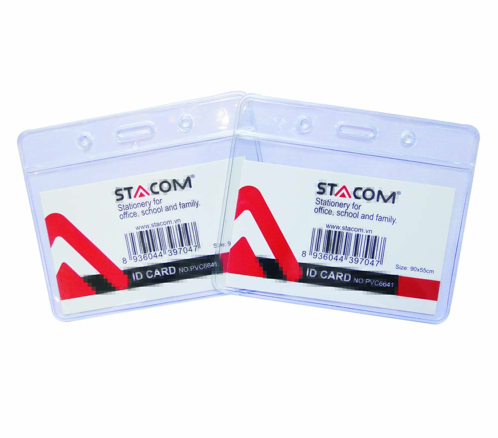 Thẻ đeo bảng tên stacom - PVC6641 ( sét 2 cái)