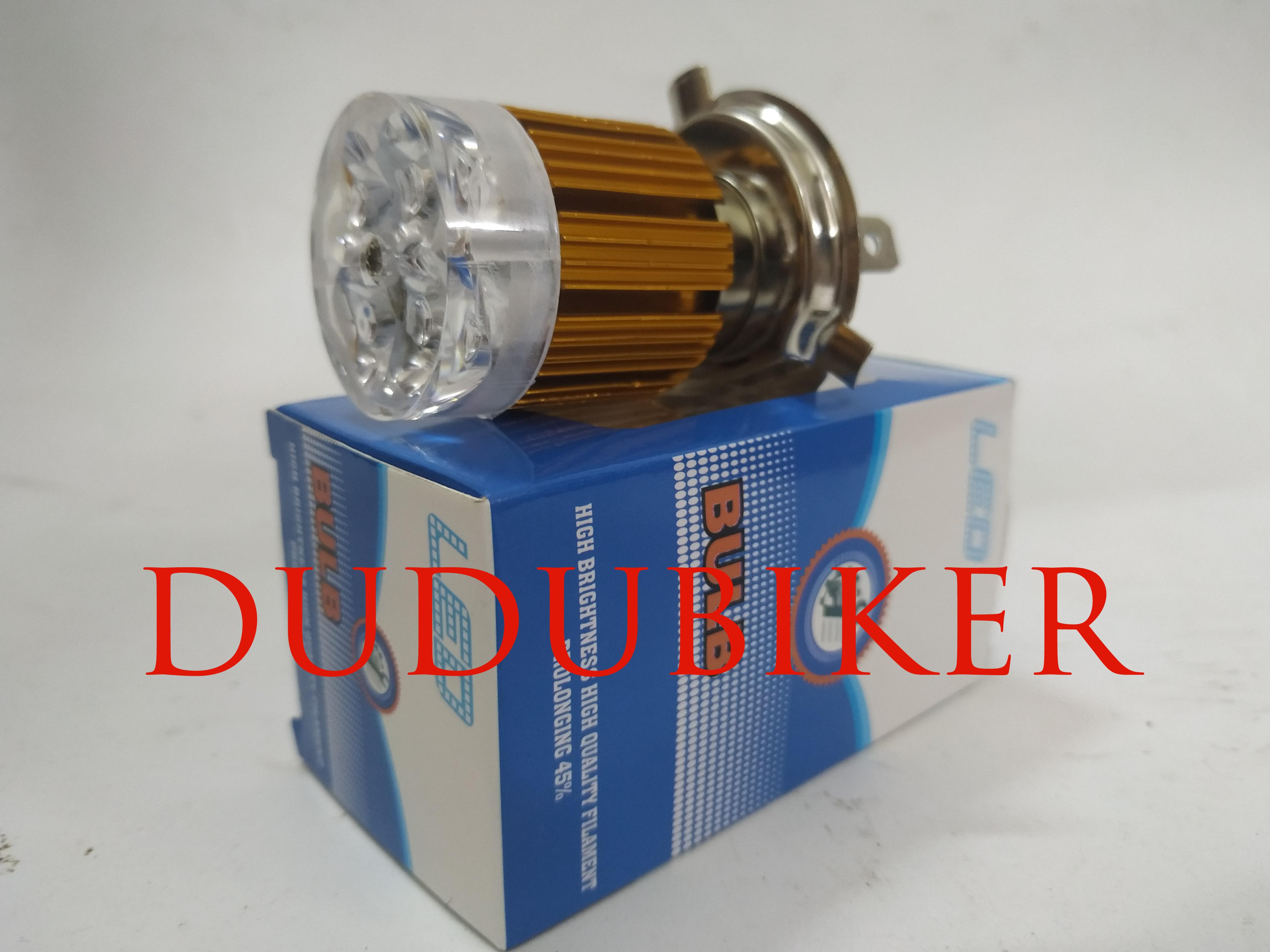 Đèn pha led 7 màu 4 tim chân H4 thế hệ mới